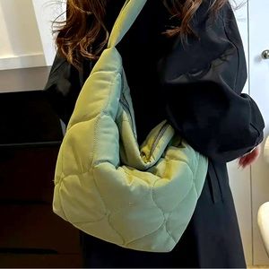 NWOT Quilted Crossbody Bag - Dark Green